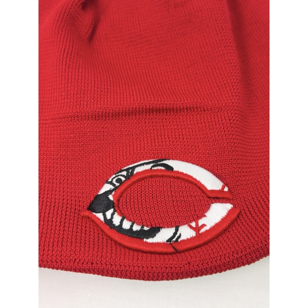 Cincinnati Reds Beanie Hat New Era Authentic Collection Red MLB OSFM Knit Cap Nw - Picture 4 of 9